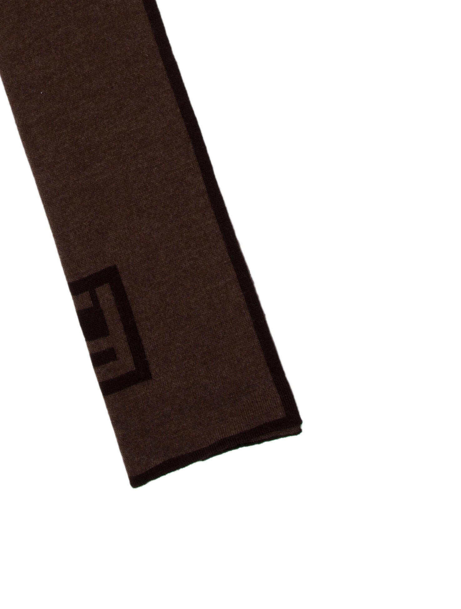 Fendi Wool Colorblock Pattern Scarf