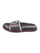 Fendi Leather Patterned Slides