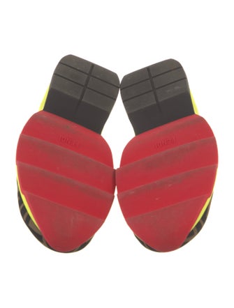 Fendi Printed Mesh Accents Chunky Sneakers