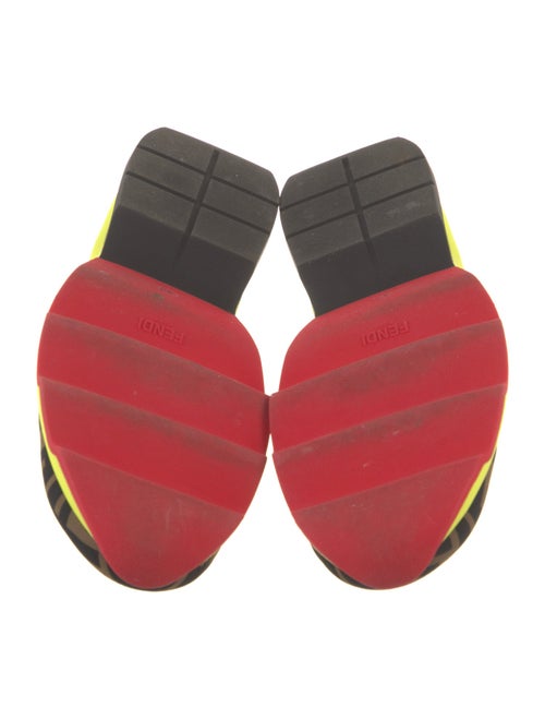 Fendi Printed Mesh Accents Chunky Sneakers