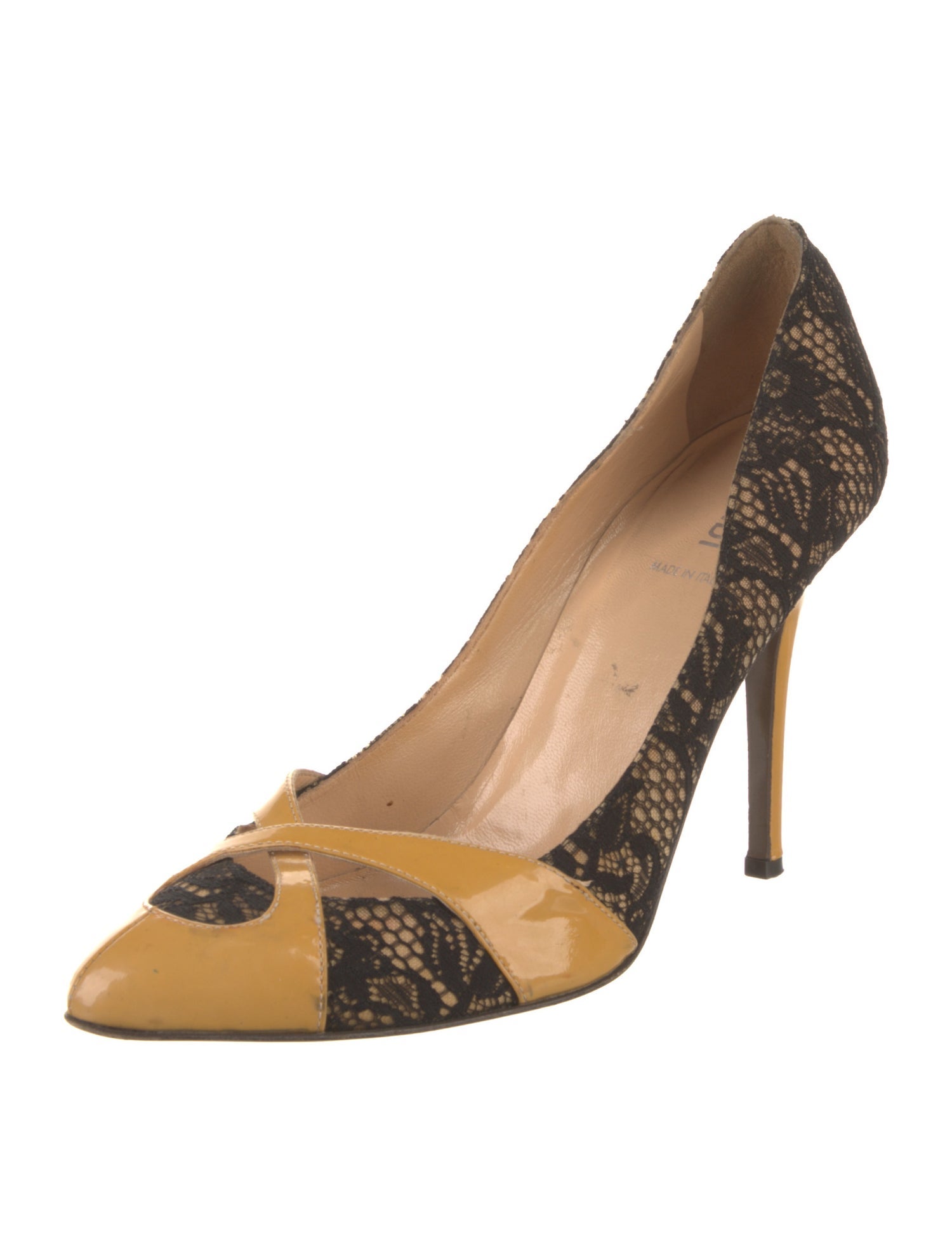 Fendi Lace Lace Pattern Pumps