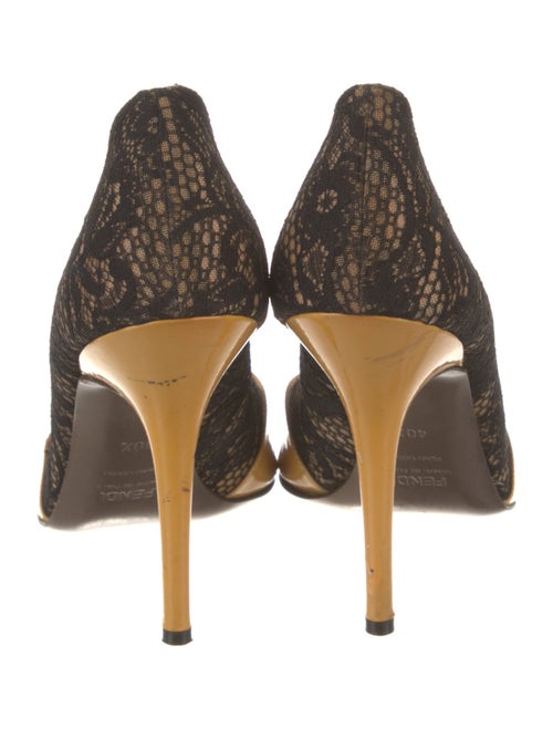 Fendi Lace Lace Pattern Pumps