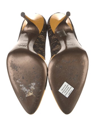 Fendi Lace Lace Pattern Pumps
