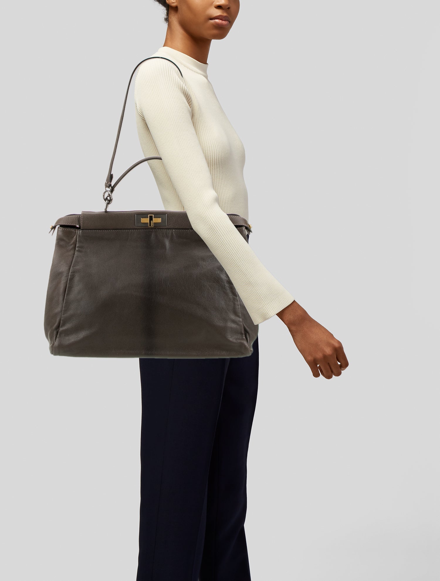 Fendi Leather Peekaboo Large Vintage