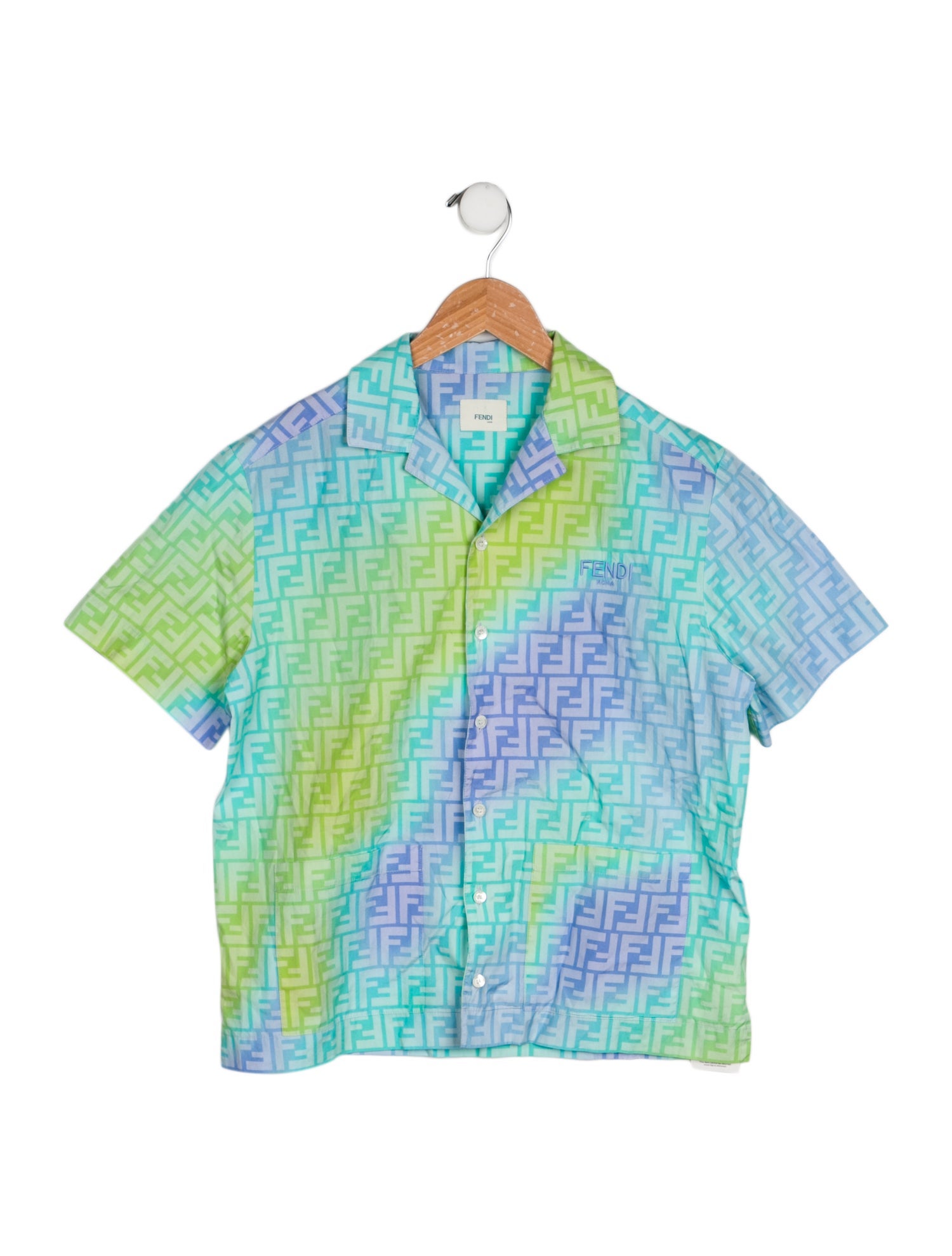 Fendi Boys' Printed Short-Sleeve Shirt