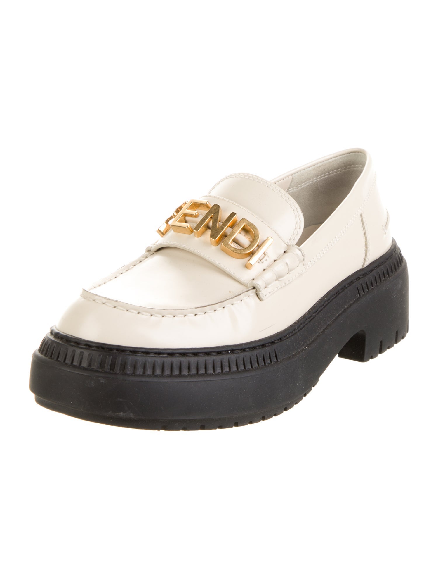 Fendi Leather Loafers