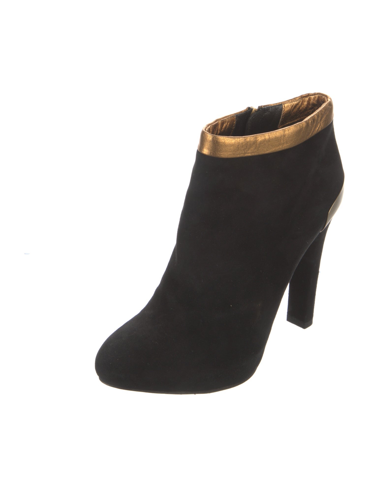 Fendi Suede Colorblock Pattern Boots