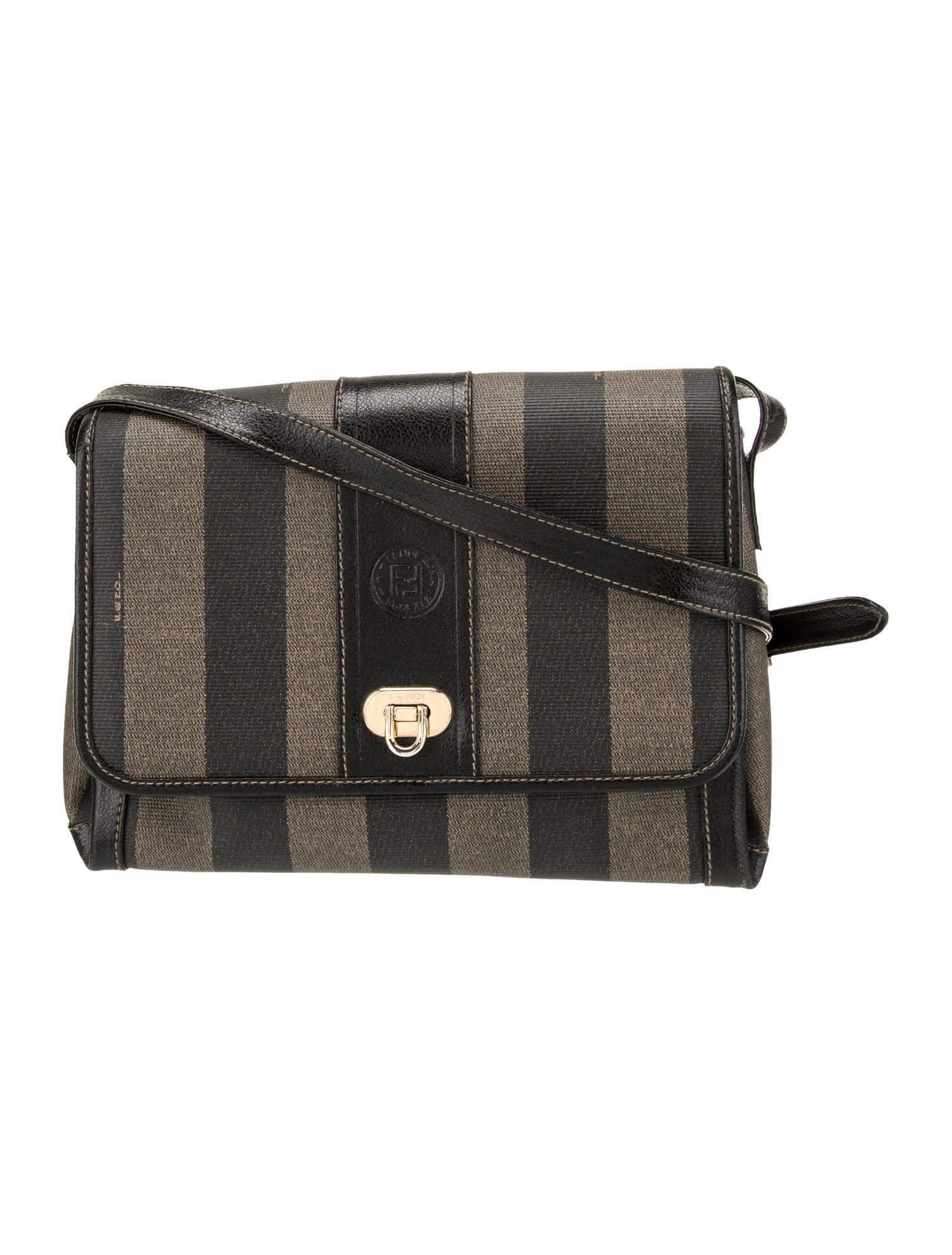 Fendi Pequin Messenger Bag