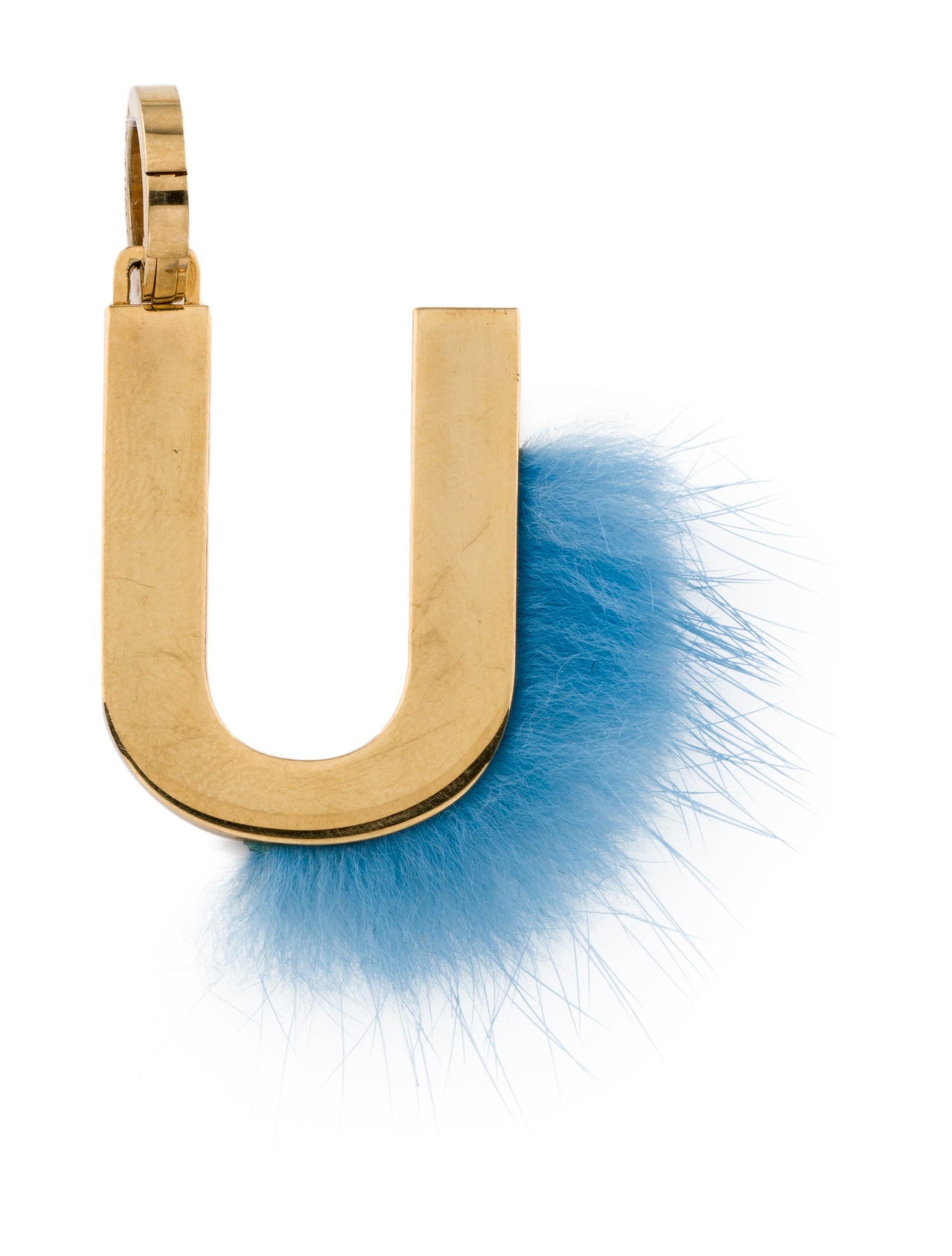 Fendi Gold Metallic U Shape