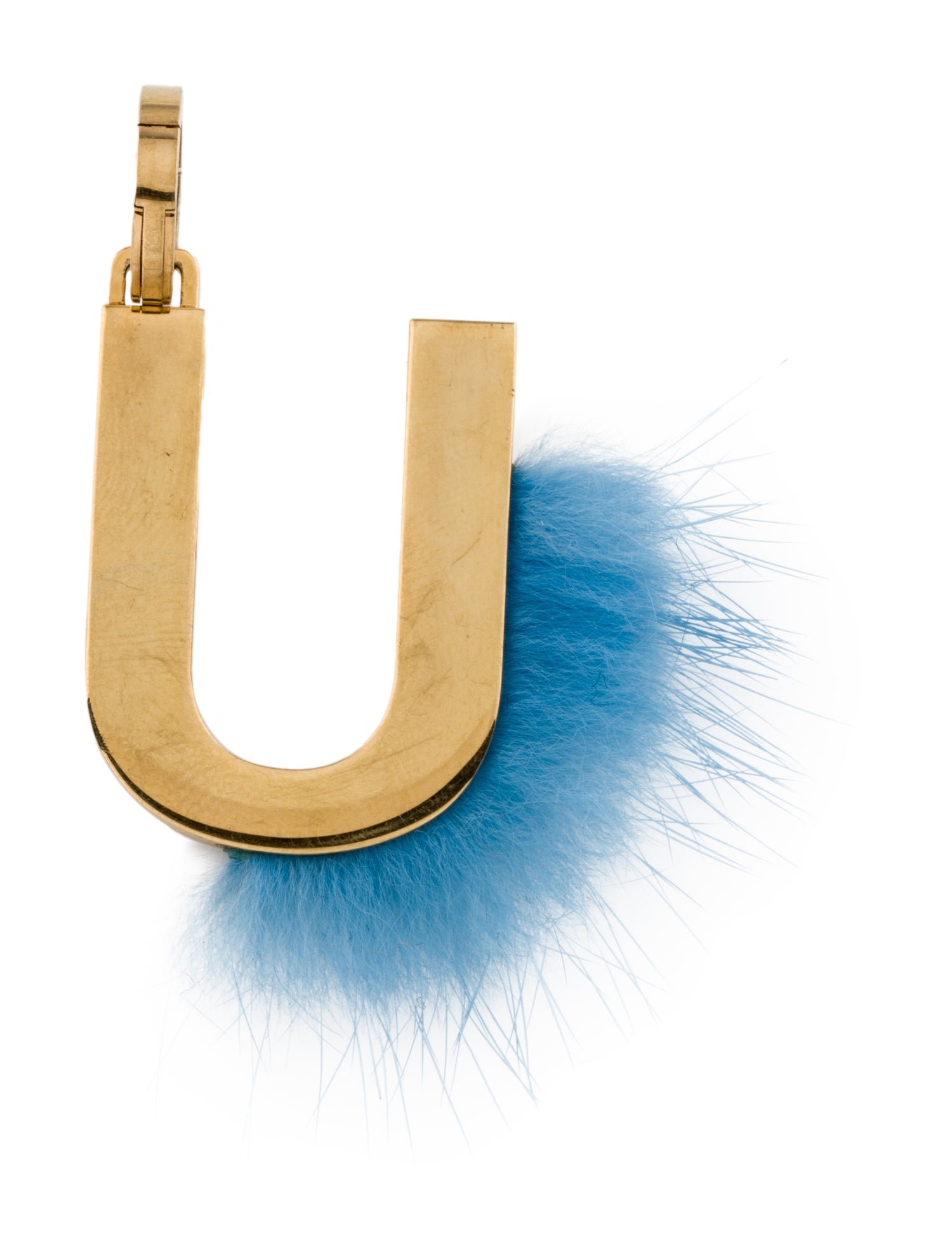 Fendi Gold Metallic U Shape