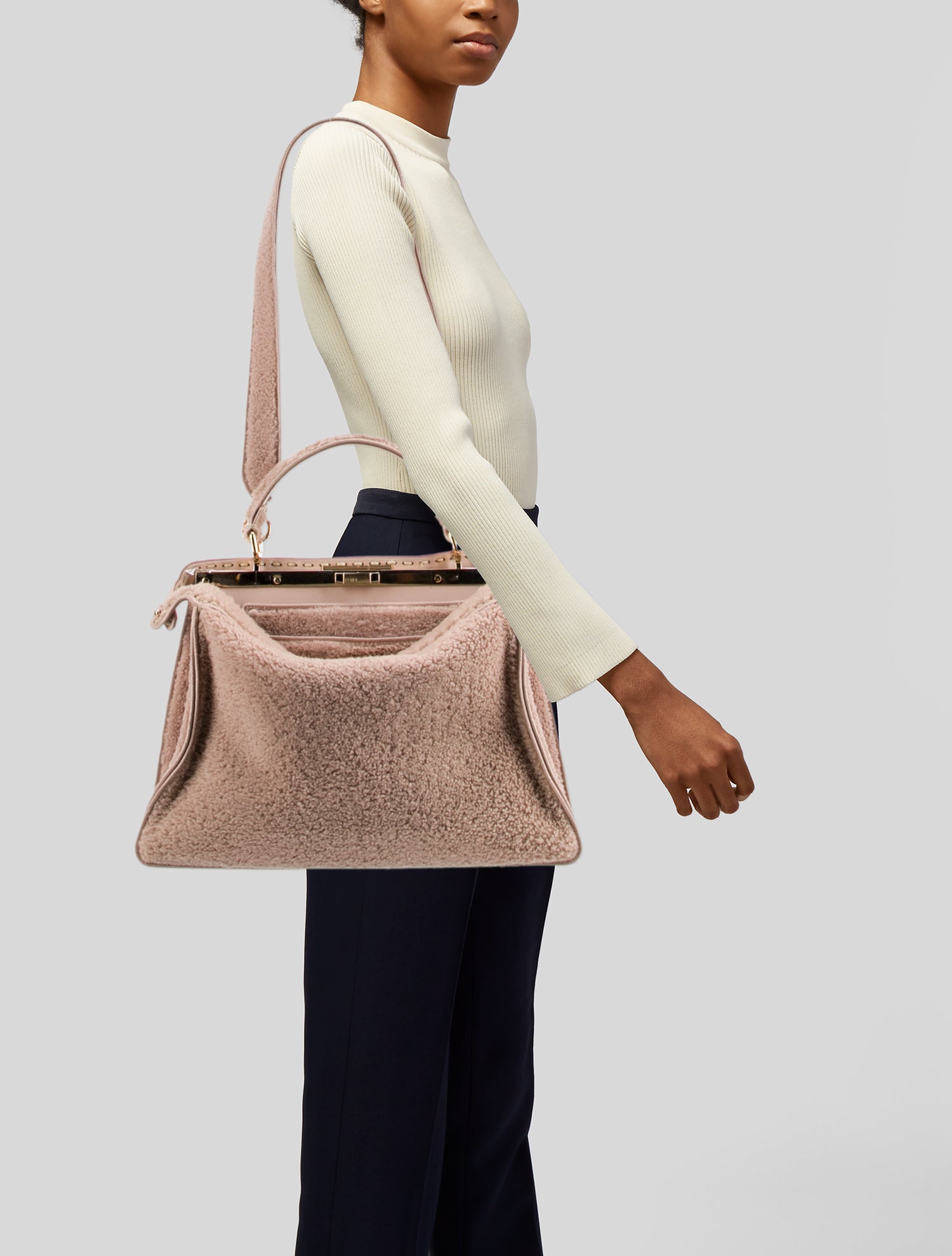 Fendi Shearling Peekaboo