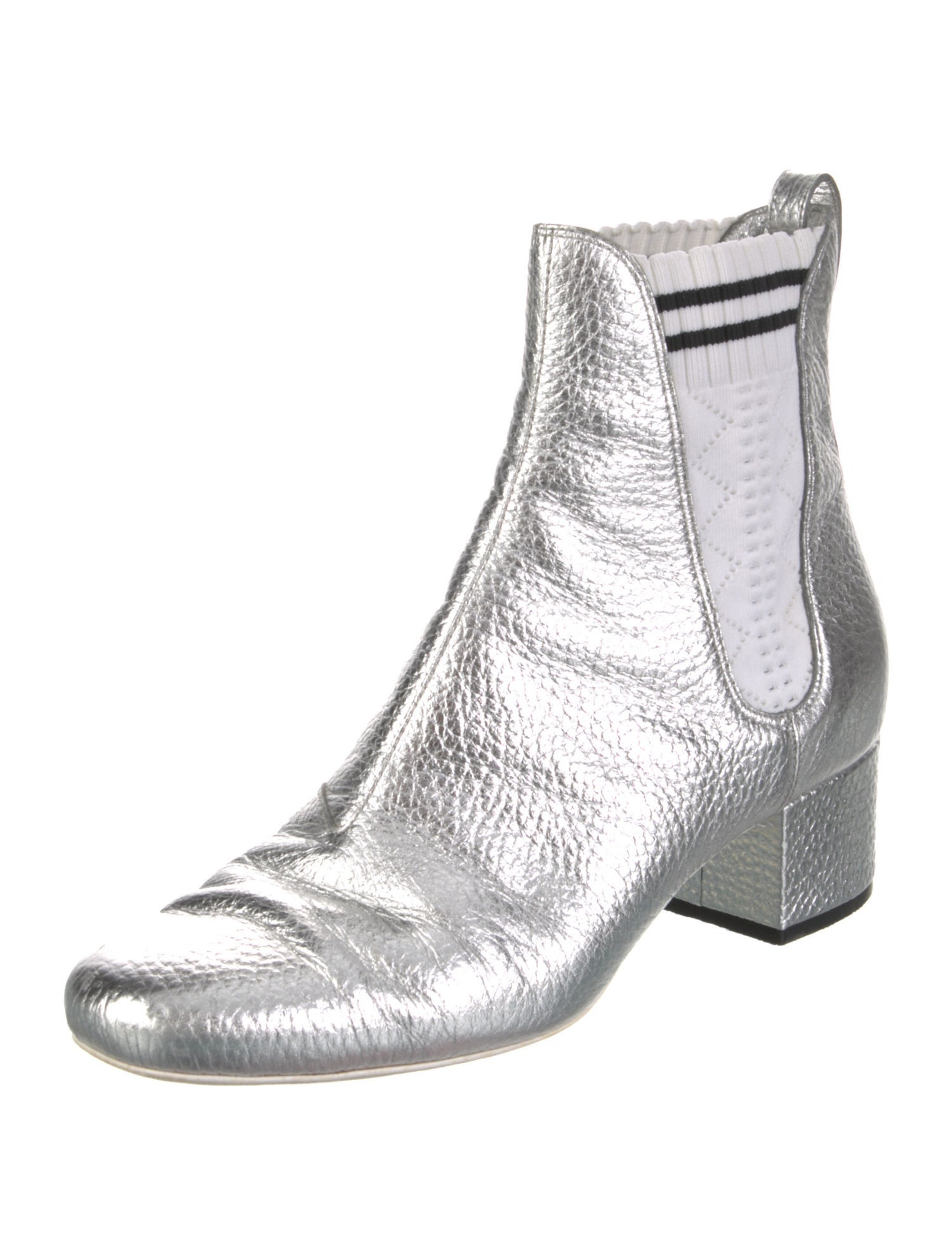 Fendi Leather Chelsea Boots