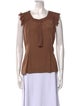 Fendi Square Neckline Sleeveless Blouse