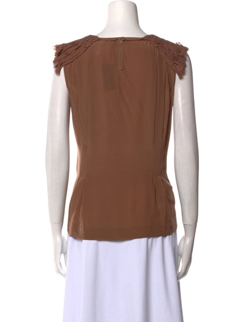 Fendi Square Neckline Sleeveless Blouse