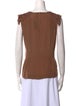 Fendi Square Neckline Sleeveless Blouse