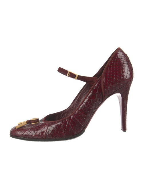 Fendi Snakeskin Animal Print Pumps