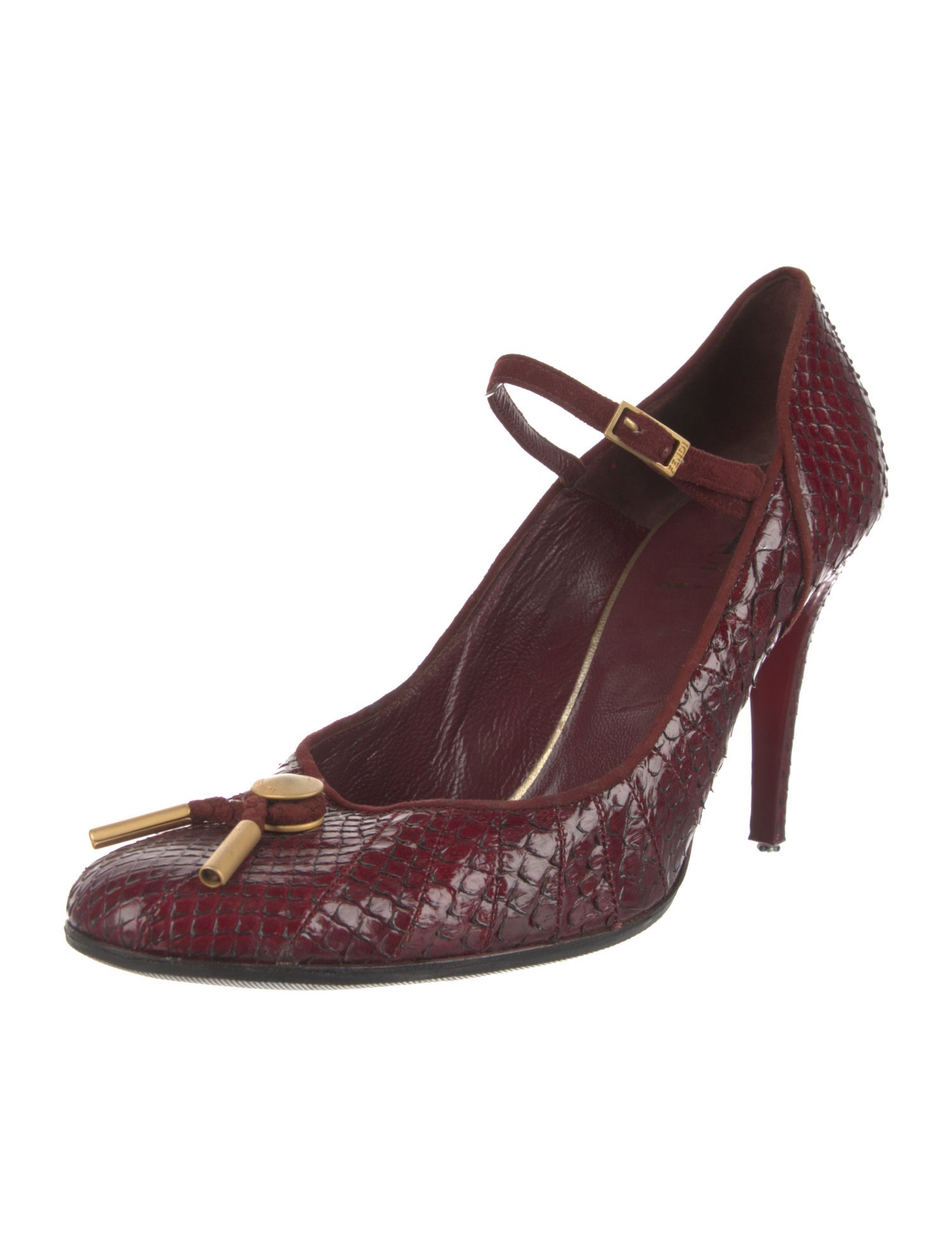 Fendi Snakeskin Animal Print Pumps