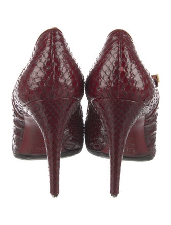 Fendi Snakeskin Animal Print Pumps