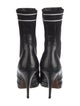 Fendi Leather Graphic Print Sock Boots