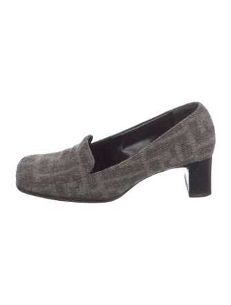 Fendi Wool Printed Loafers