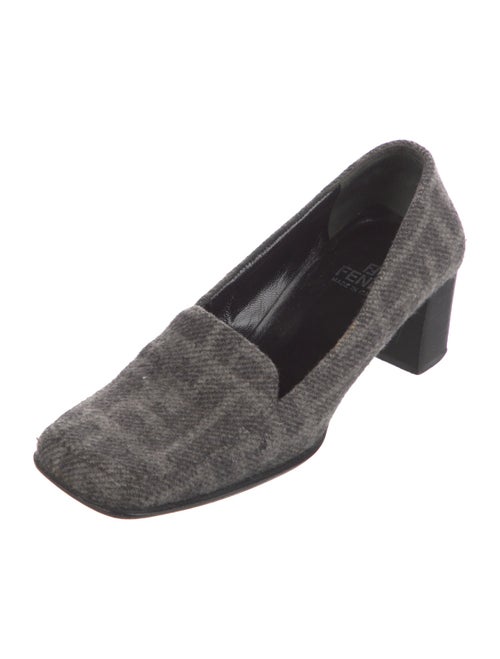 Fendi Wool Printed Loafers