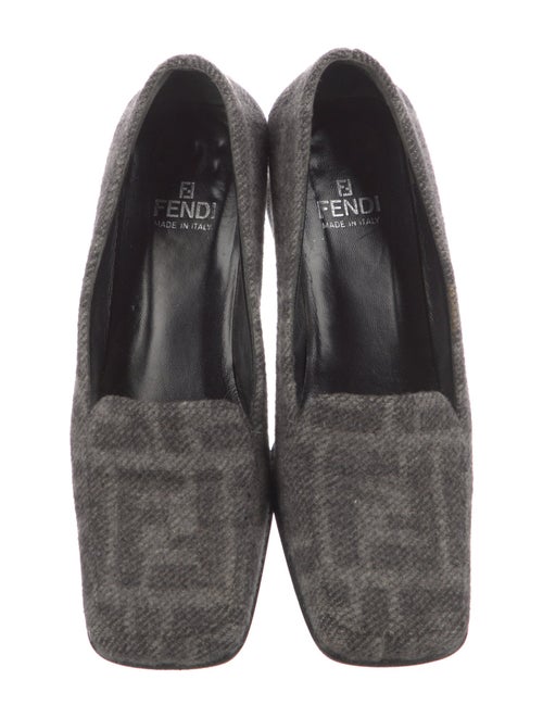 Fendi Wool Printed Loafers
