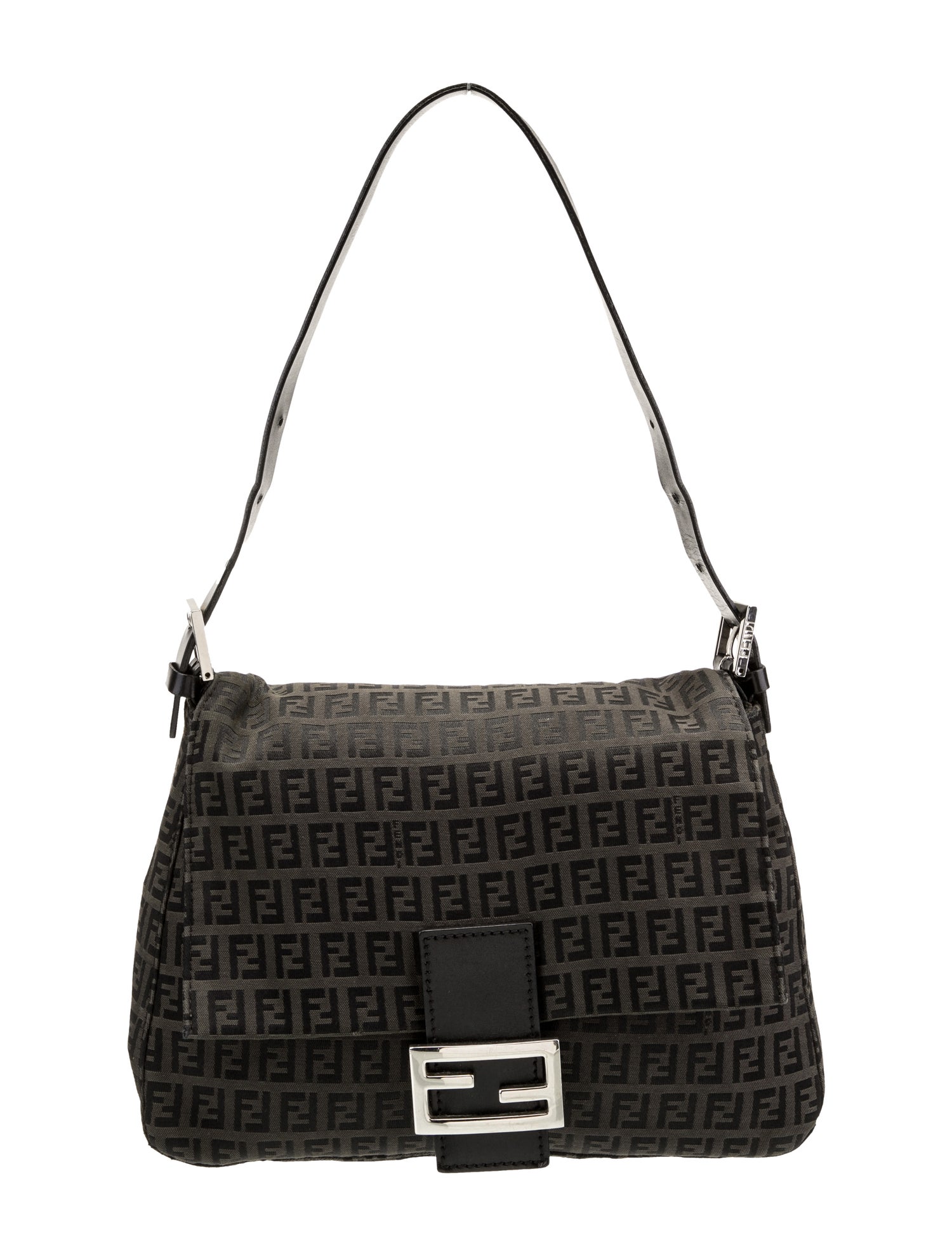 Fendi Zucchino FF Baguette Vintage - Brown Shoulder Bags