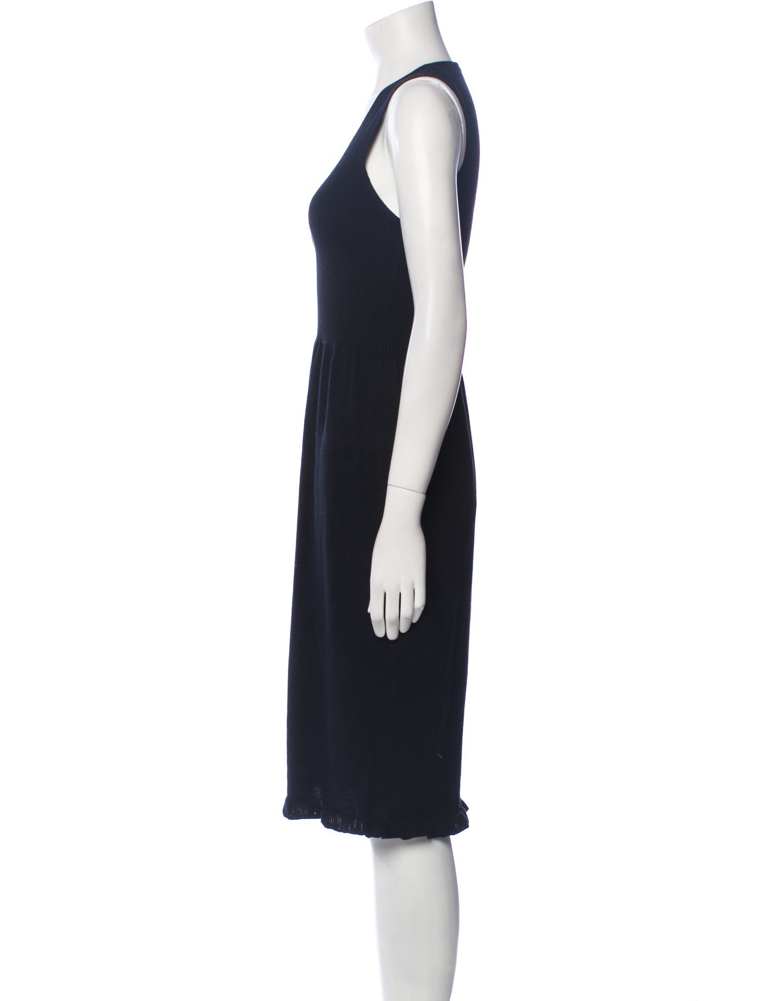 Fendi Scoop Neck Knee-Length Dress