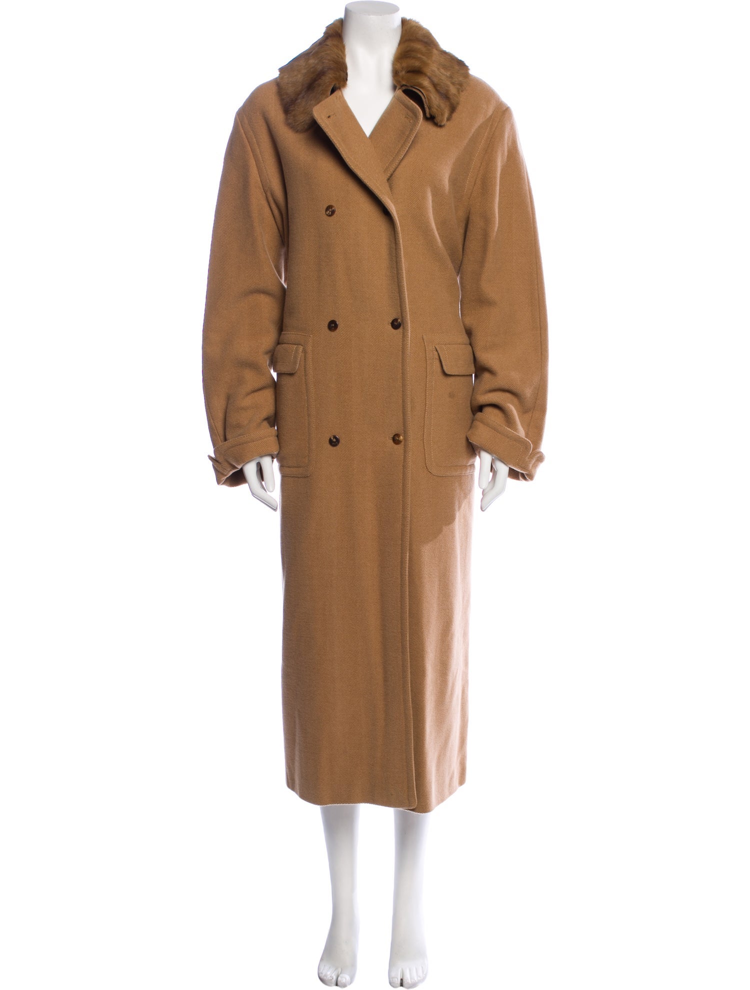 Fendi Vintage Late 1980's - Early 1990's Faux Fur Coat