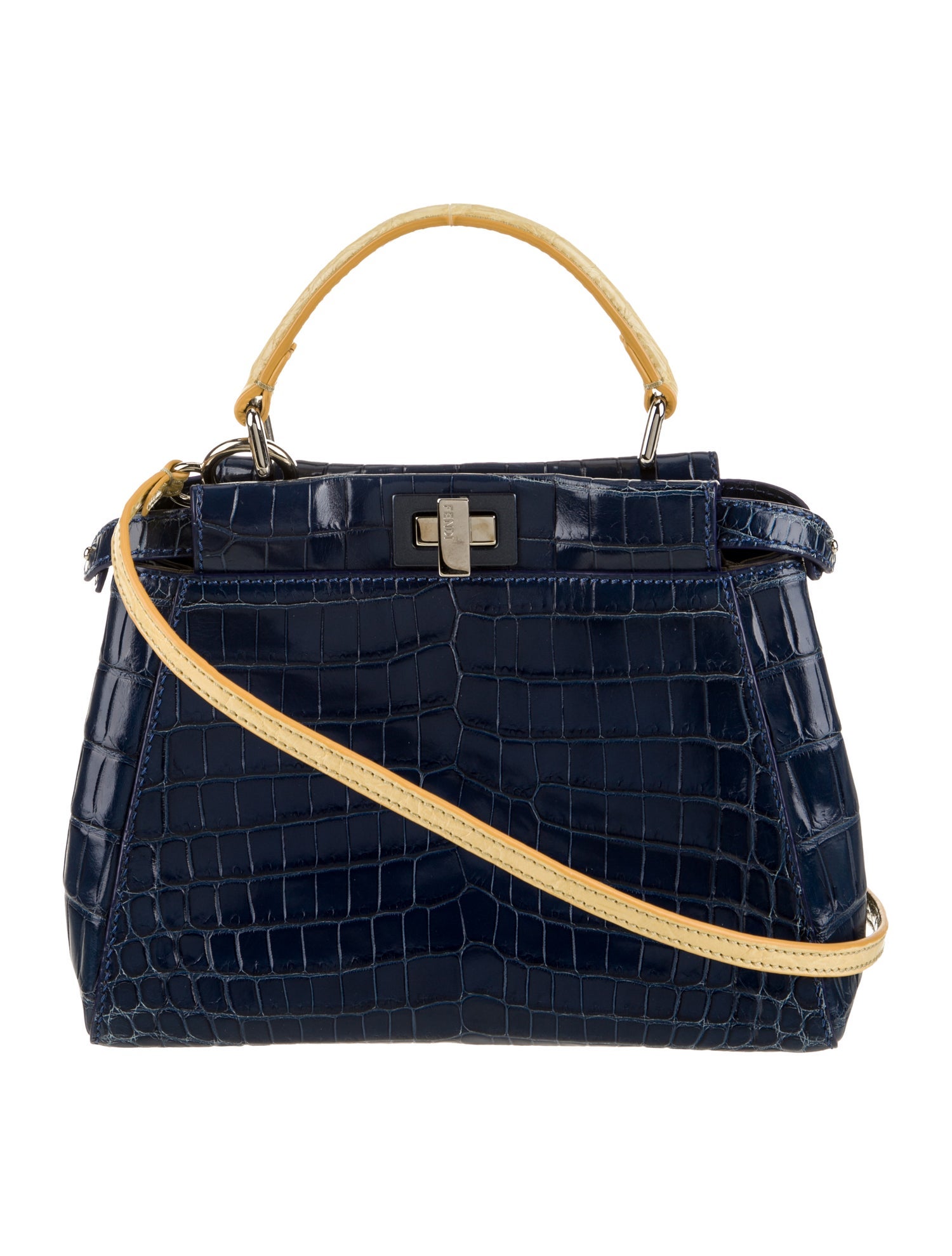 Fendi Crocodile Peekaboo Mini