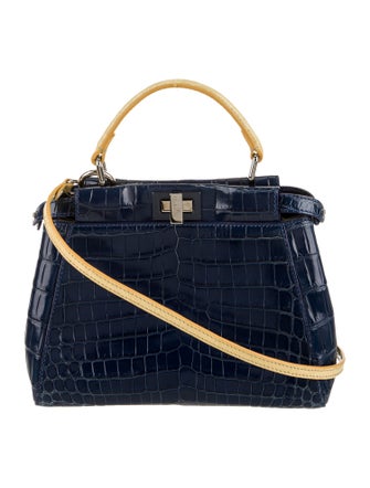 Fendi Crocodile Peekaboo Mini
