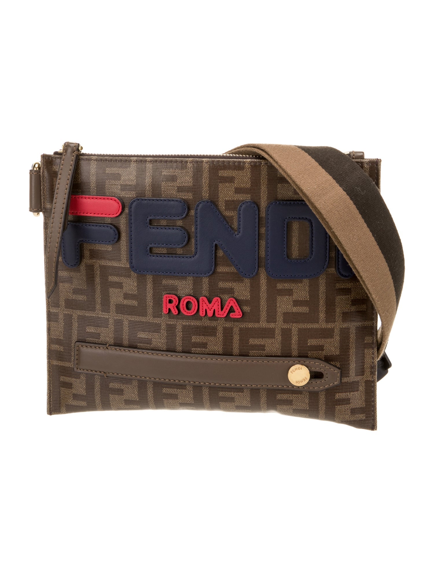 Fendi Zucca FF Shoulder Bag