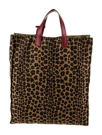Fendi Canvas Leopard Jacquard