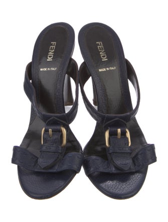 Fendi Leather Slides