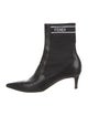 Fendi Leather Graphic Print Sock Boots