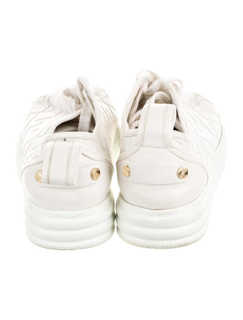 Fendi Zucca FF Logo Leather Sneakers