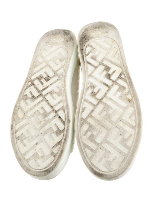 Fendi Zucca FF Logo Leather Sneakers