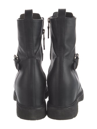 Fendi Leather Combat Boots