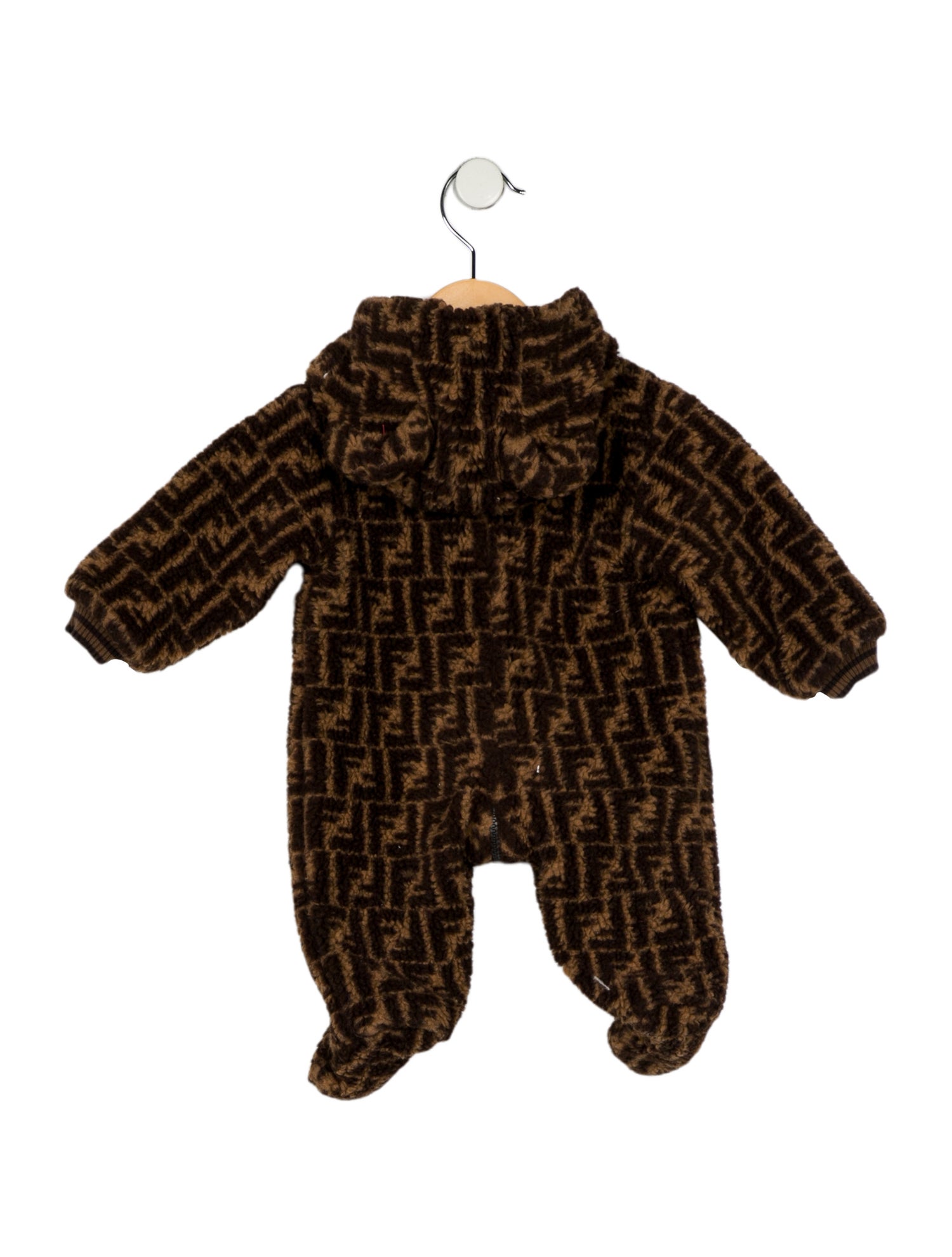 Fendi Infant Boys' Logo Print Hooded One Piece