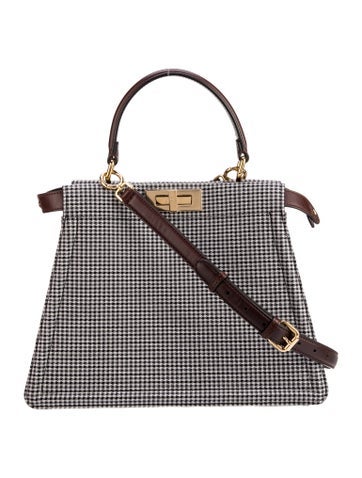 FENDI Handle Bags Canvas Peekaboo Medium