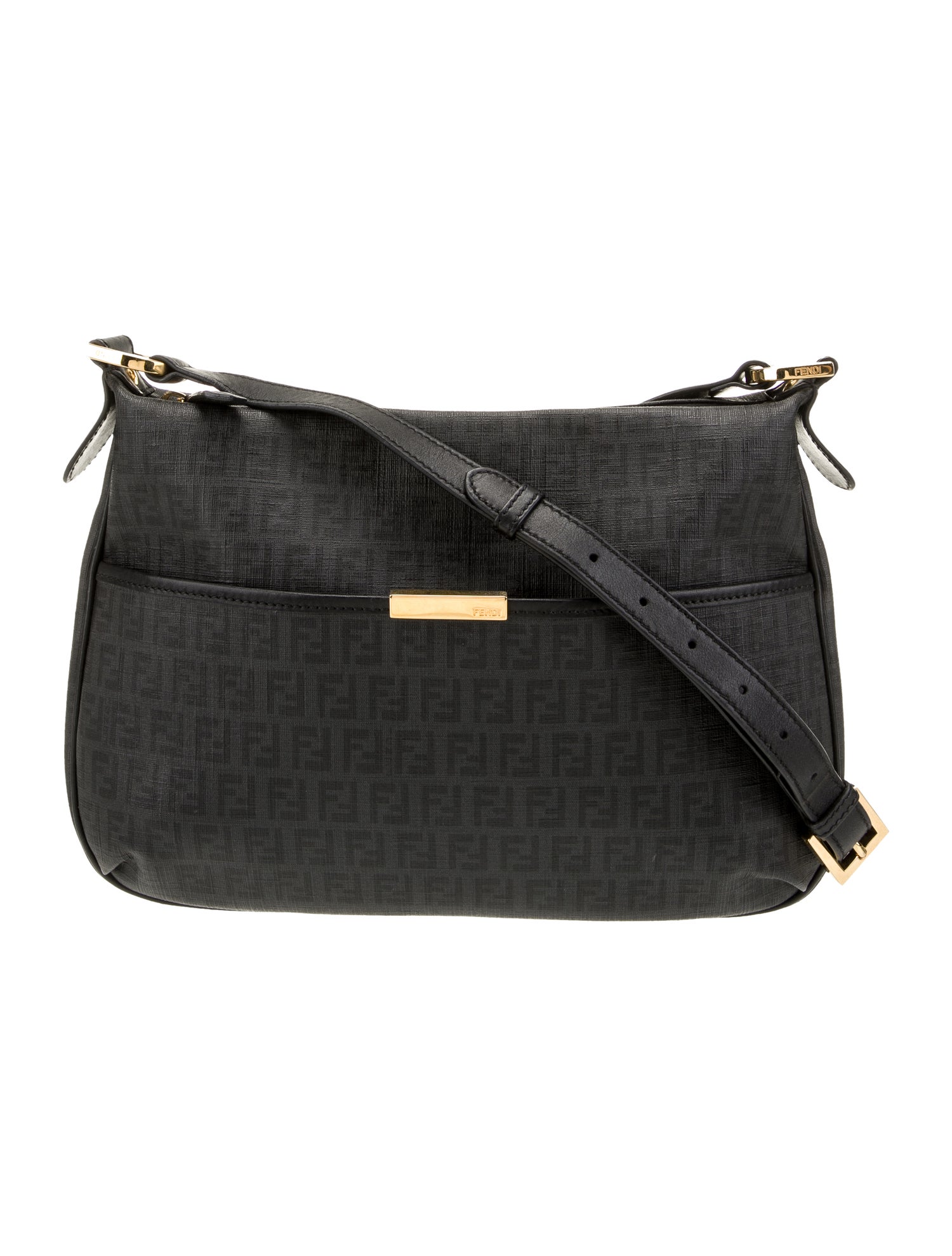 Fendi Zucchino FF Shoulder Bag