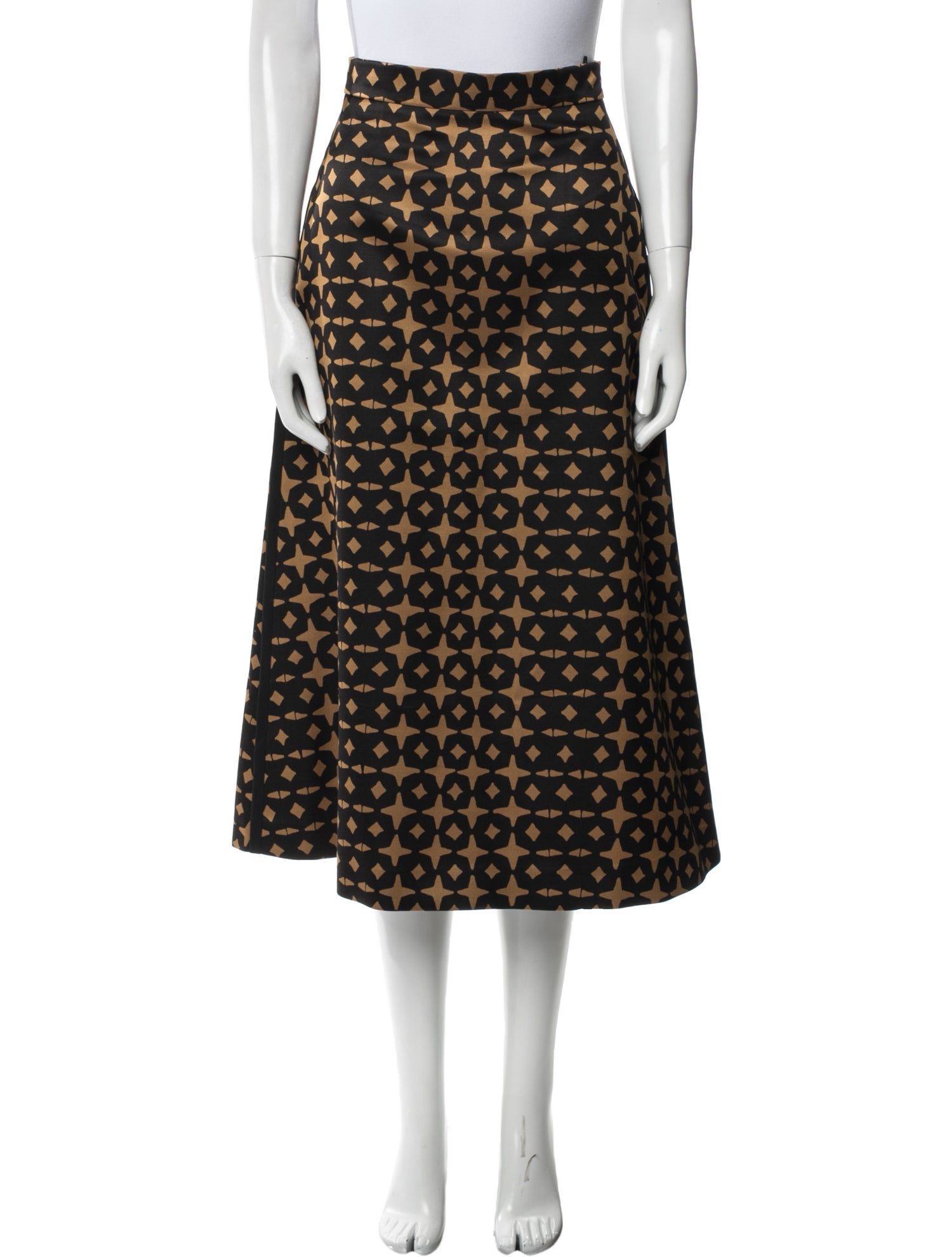 Fendi Wool Midi Length Skirt