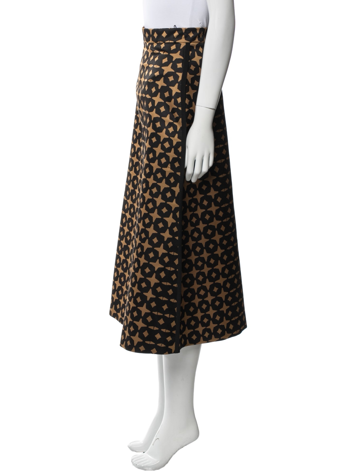 Fendi Wool Midi Length Skirt