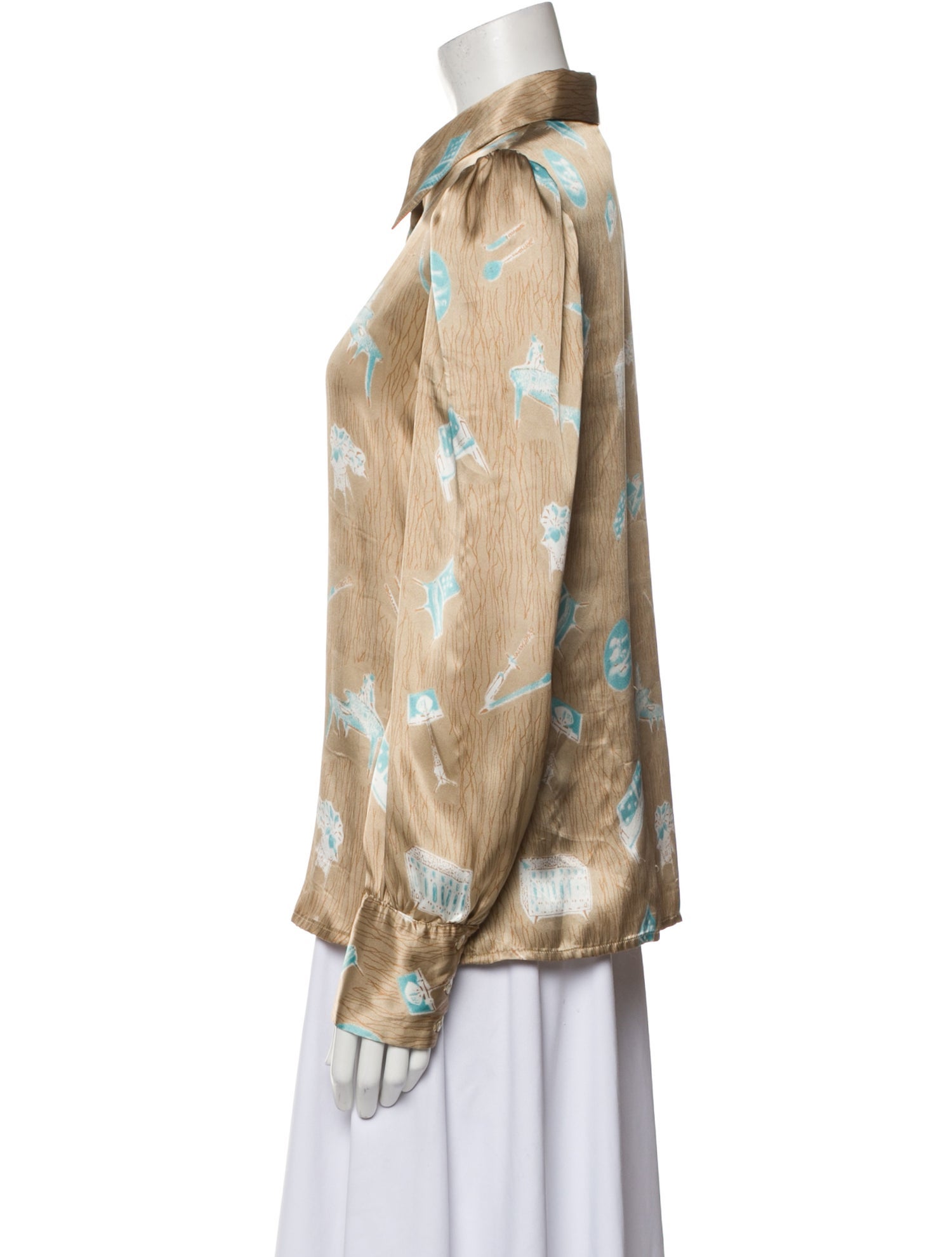 Fendi Vintage 1990's Button-Up Top