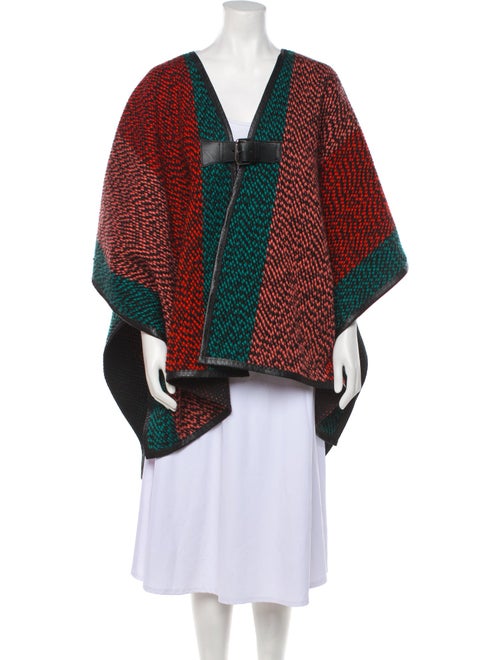 Fendi Virgin Wool Colorblock Pattern Sweater