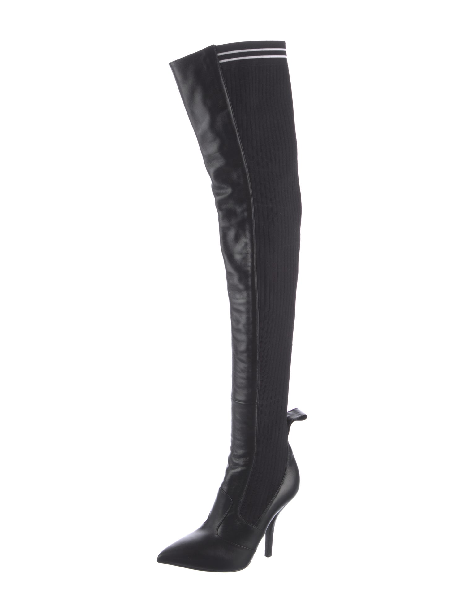 Fendi Leather Sock Boots