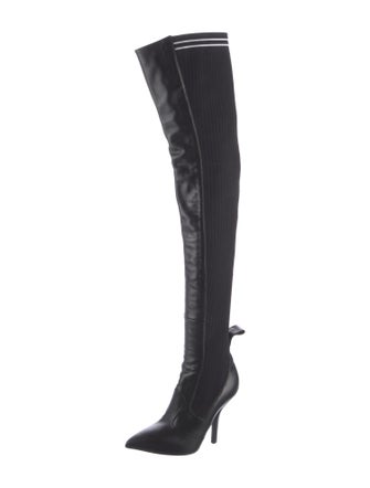 Fendi Leather Sock Boots