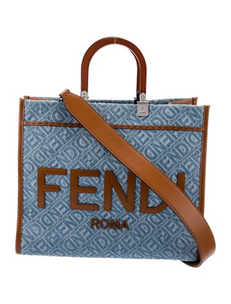 Fendi Denim Sunshine Tote