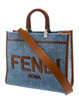 Fendi Denim Sunshine Tote