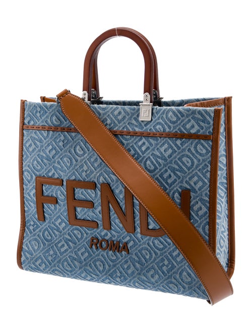 Fendi Denim Sunshine Tote